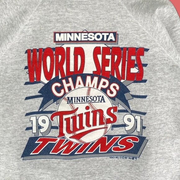 Retro Minnesota Twin Crewneck Sweatshirt, Minnesota Twin Sweatshirt - Picture 2 of 4